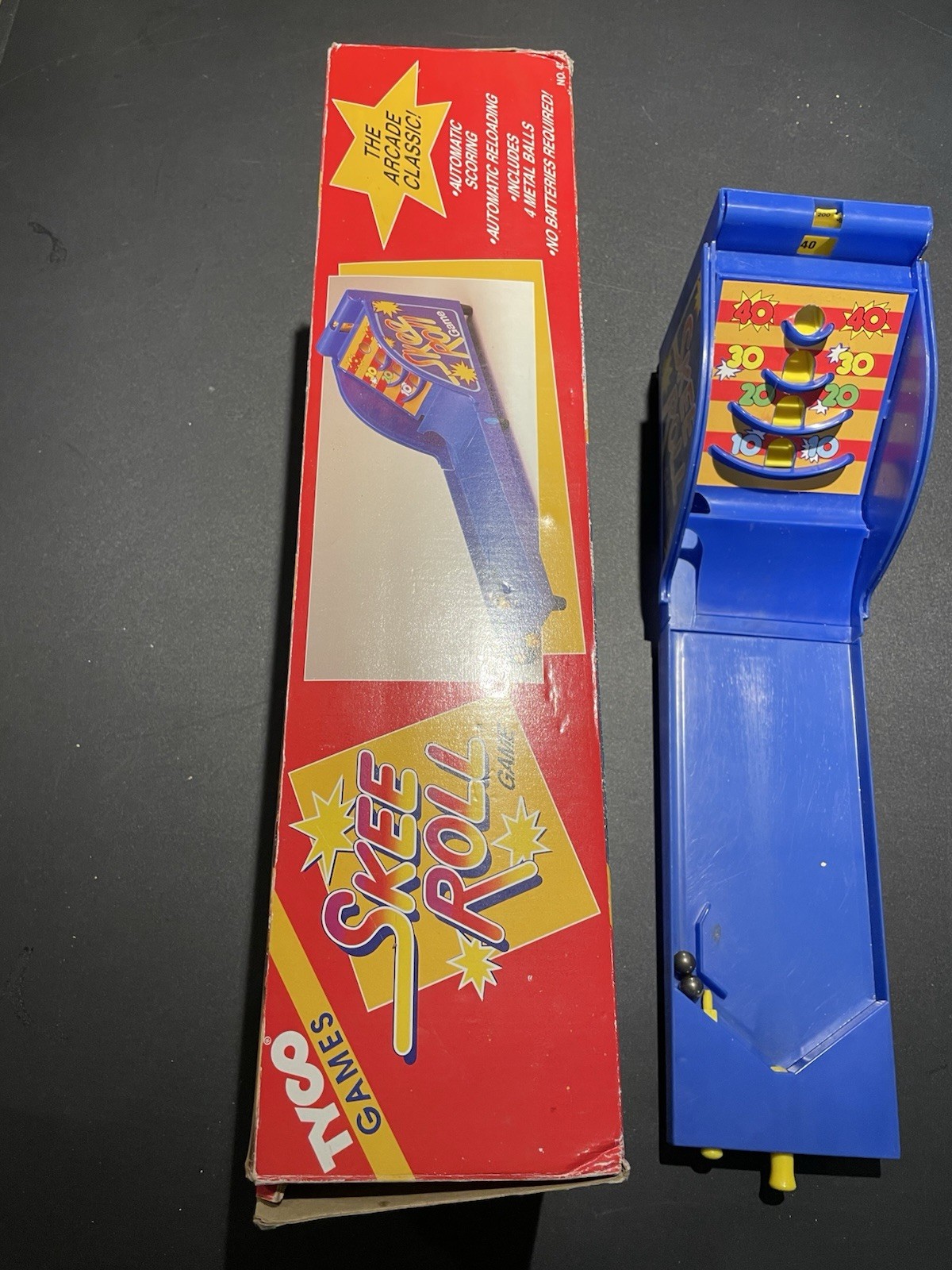 Tyco Arcade Classic Skee Roll Vintage 1990’s Game with original box