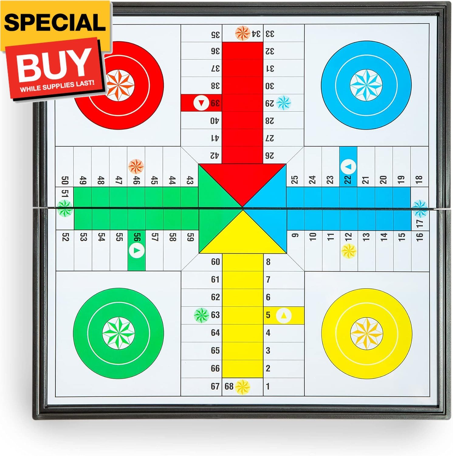 Ludo Magnetic Folding Travel Board Game Set – 9.75 Inches