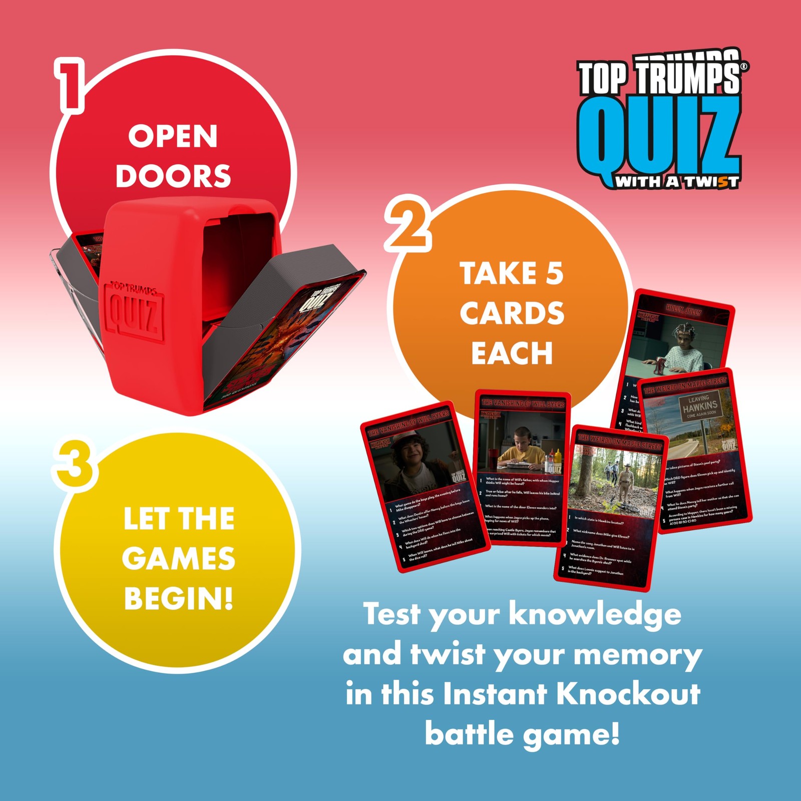 Stranger Things Trivia Game Engaging Quiz Card Game For Fans Ages 15 And Up