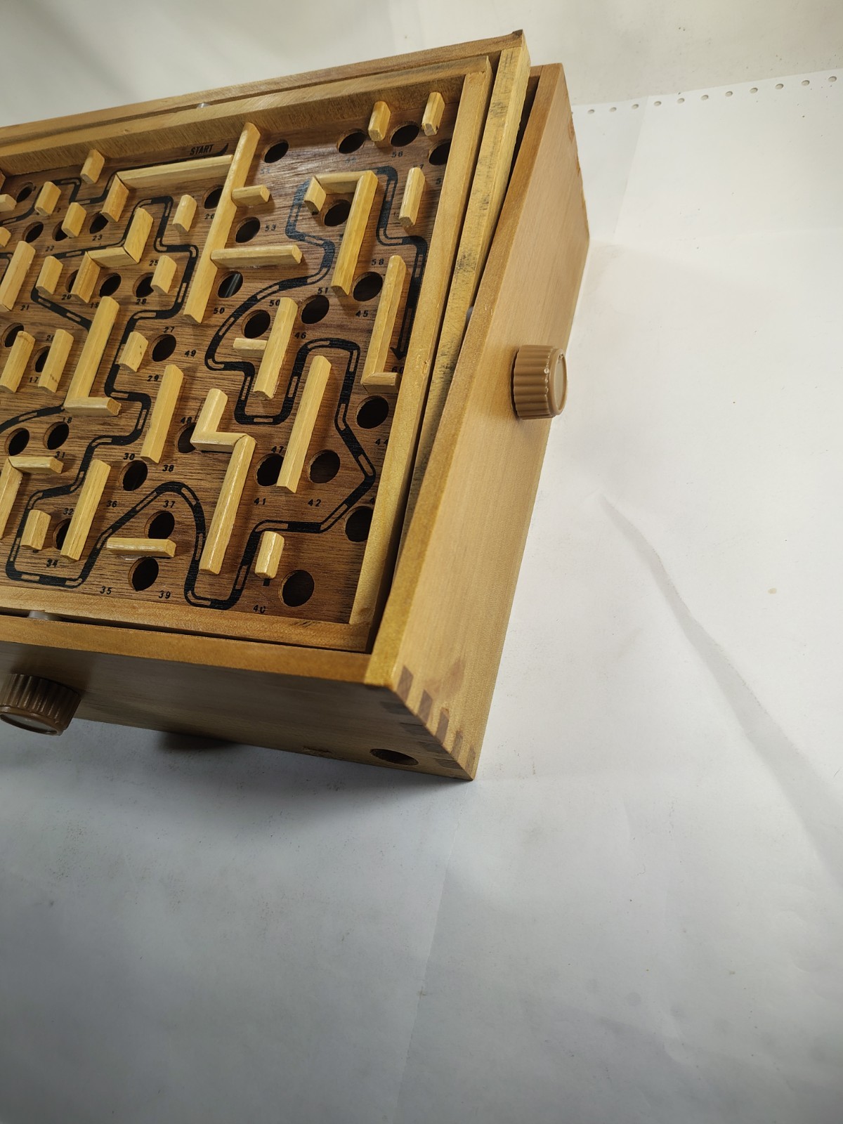 Vintage 1990’s Labyrinth Premiere Edition – Wooden Marble Game by Cardinal