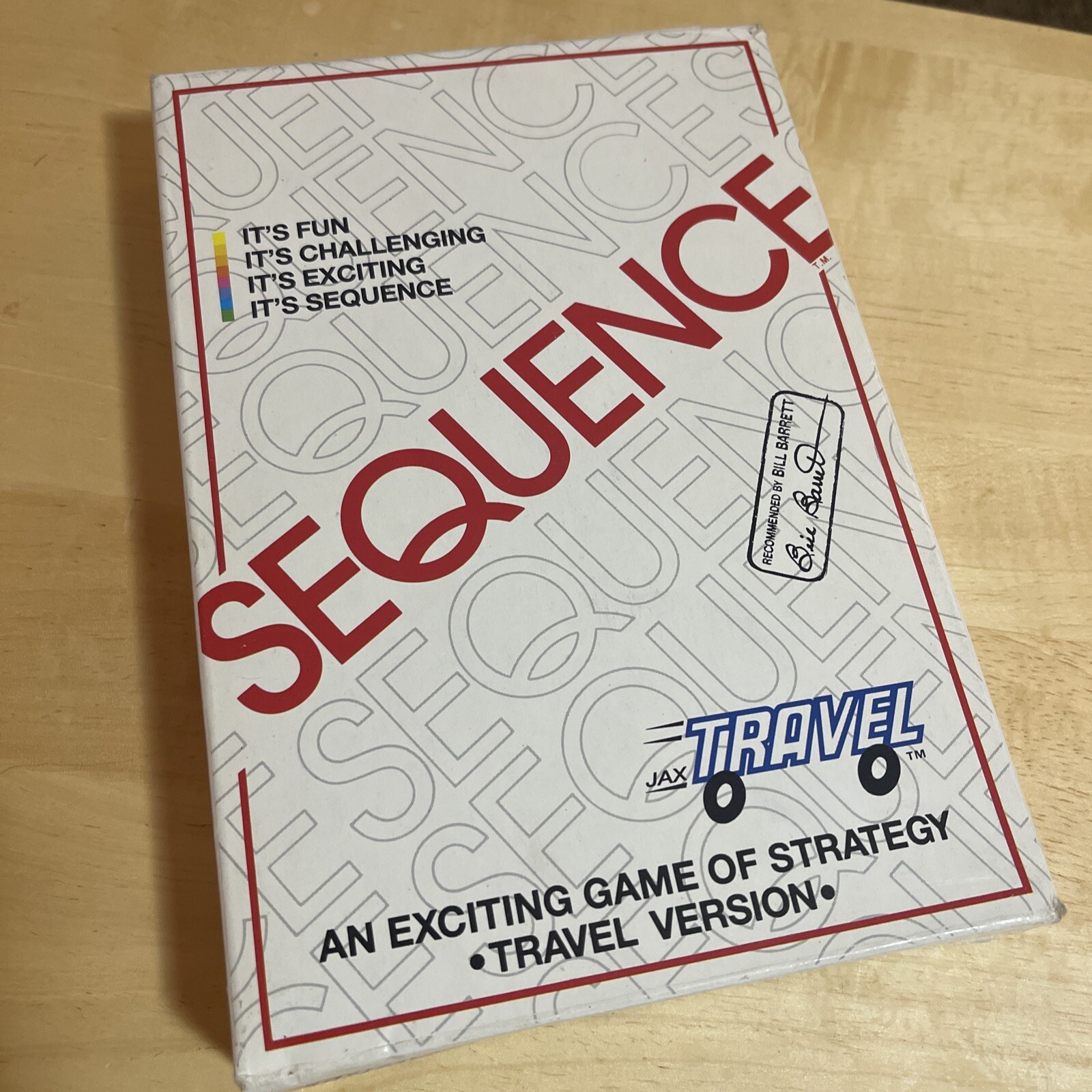 SEQUENCE Board Game, Strategy Game, Travel Board Game, Makes a Great Gift