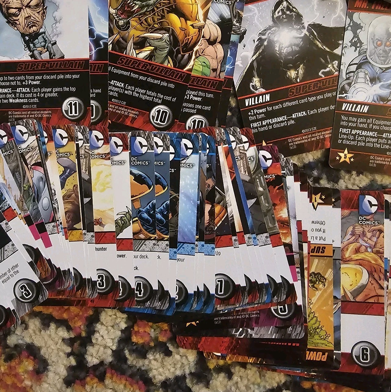 DC COMICS Deck-Building Game Heroes Unite Cryptozoic Cards Super Villains 2013