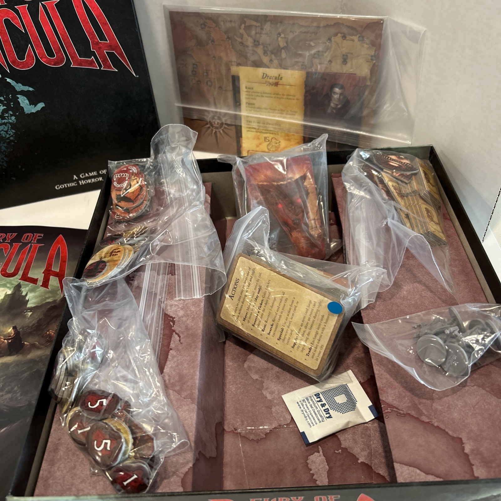 Fantasy Flight – Fury of Dracula (3E) Board Game Open Box. Not Played. Box Issue
