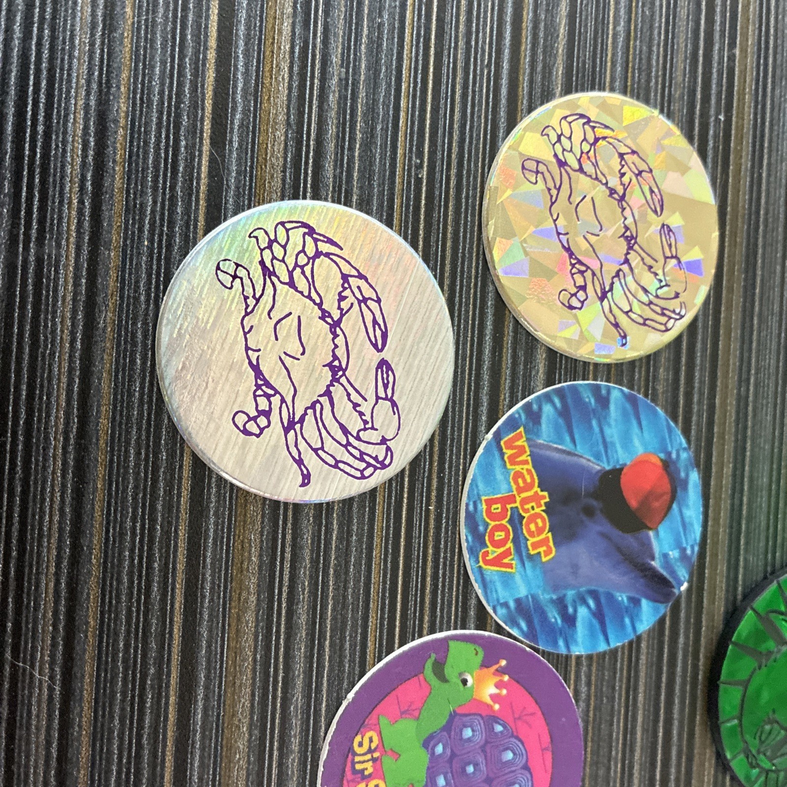 90 ’s POG Collection – Aquatic Animals And 2 Slammers With Container