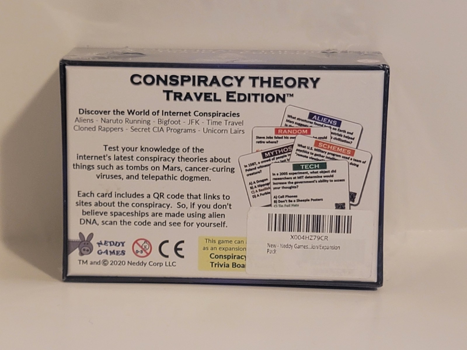 Conspiracy Theory by Neddy 2020 Trivia Game Travel Edition BRAND NEW SEALED