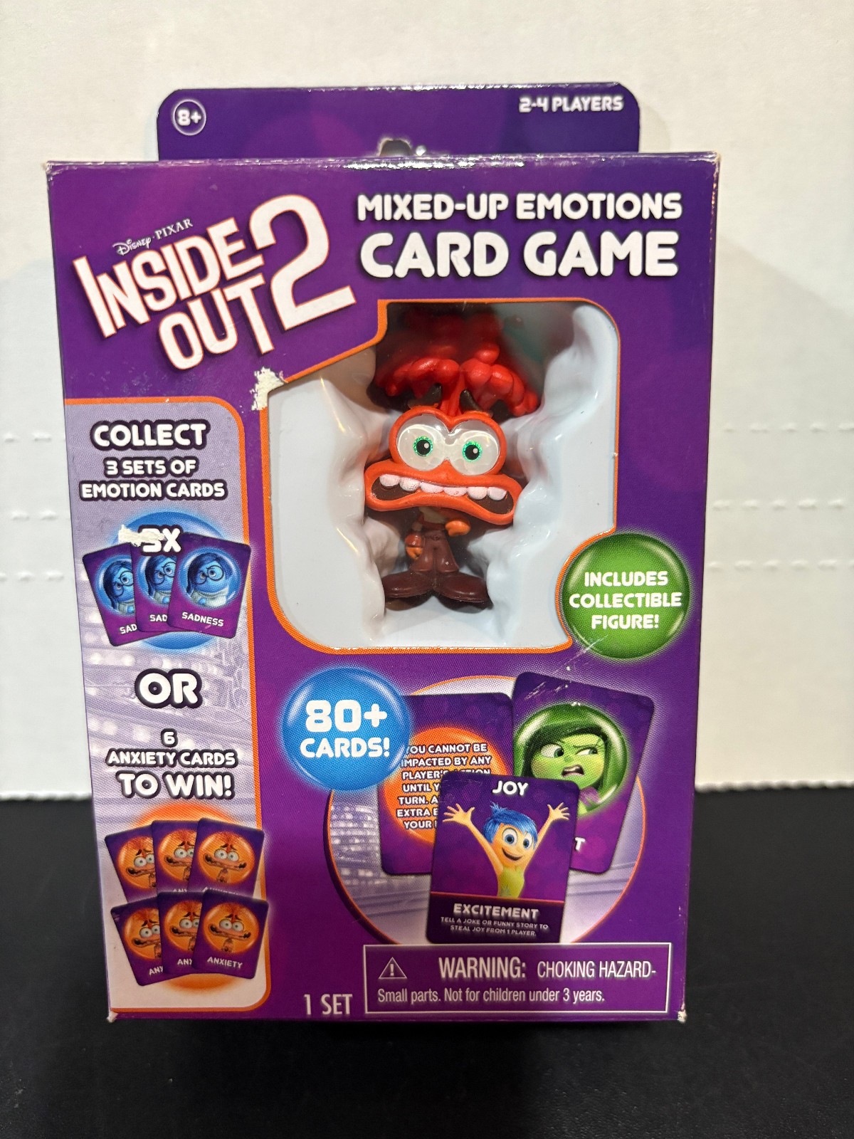 Disney & Pixar Inside Out 2, Mixed Up Emotions Card Game With Anxiety Figure
