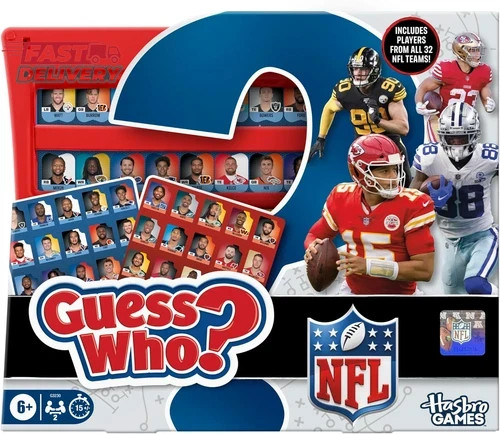 Guess Who? NFL Edition Board Game | Officially Licensed NFL Game for Kids
