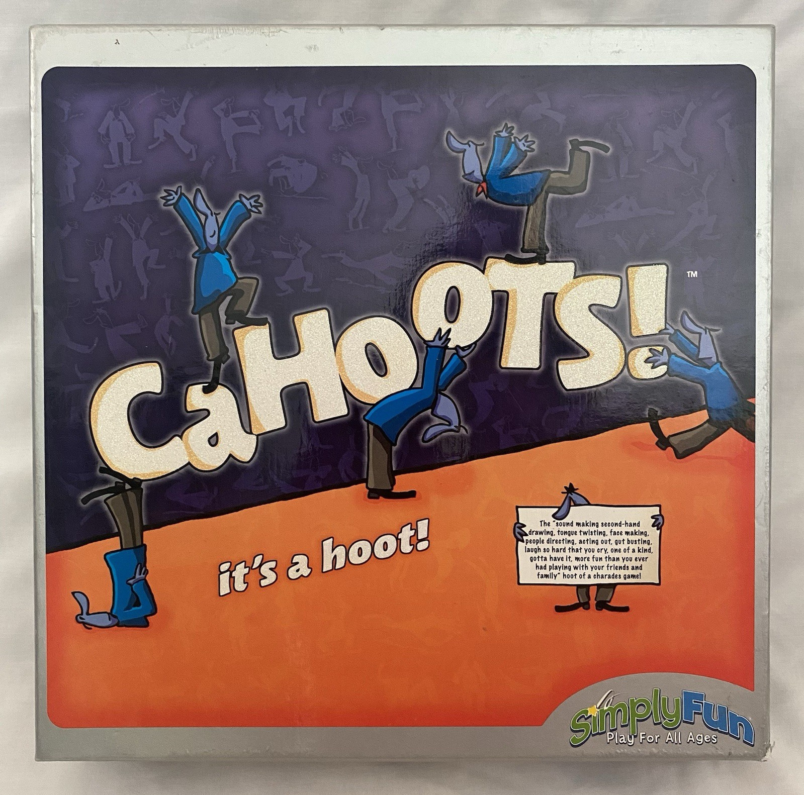 SimplyFun CaHoots! Charades Board Game Dry Erase 2+ Players Ages 6+ 2007