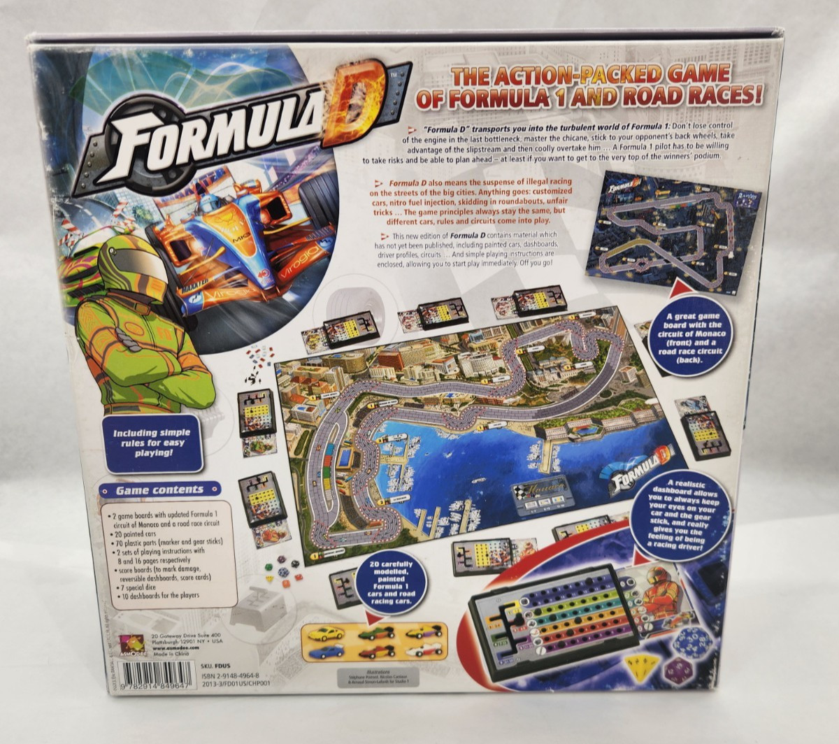 Asmodee Formula D 2013 Board Game- 100% Complete & bagged 2-10 players