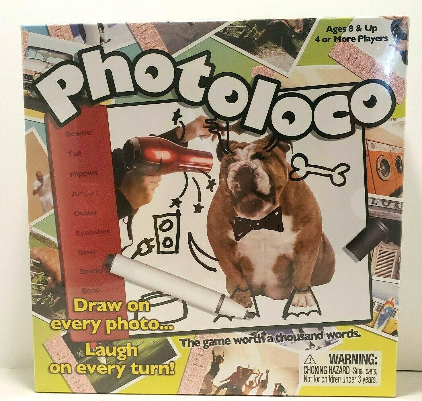 Photoloco Word Drawing Game Brand New Sealed Draw & Laugh 2011 Fast Shipping