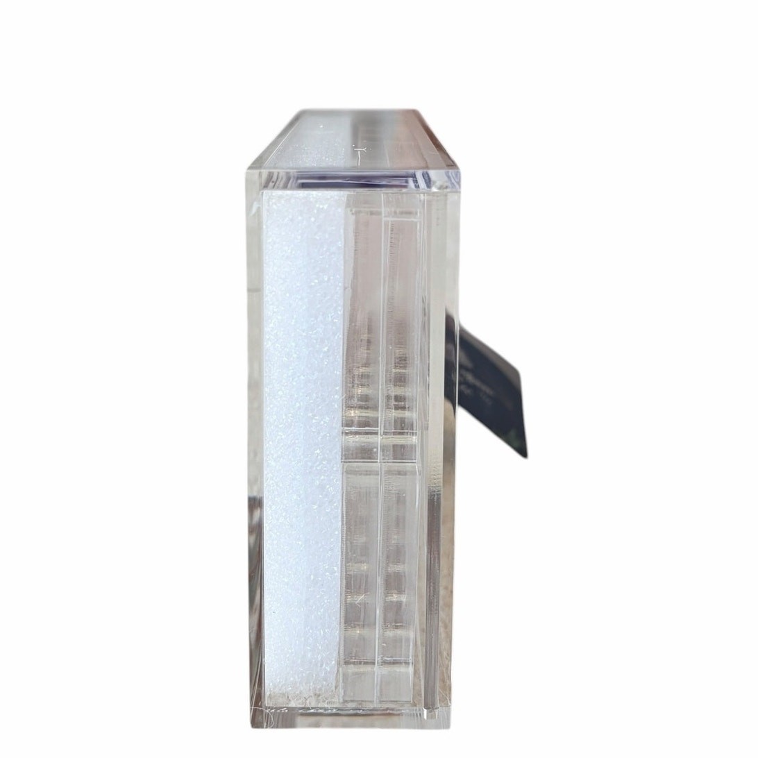 Clear Acrylic Dominoes Game Set in Case 4×7 by Sagebrook Home NEW