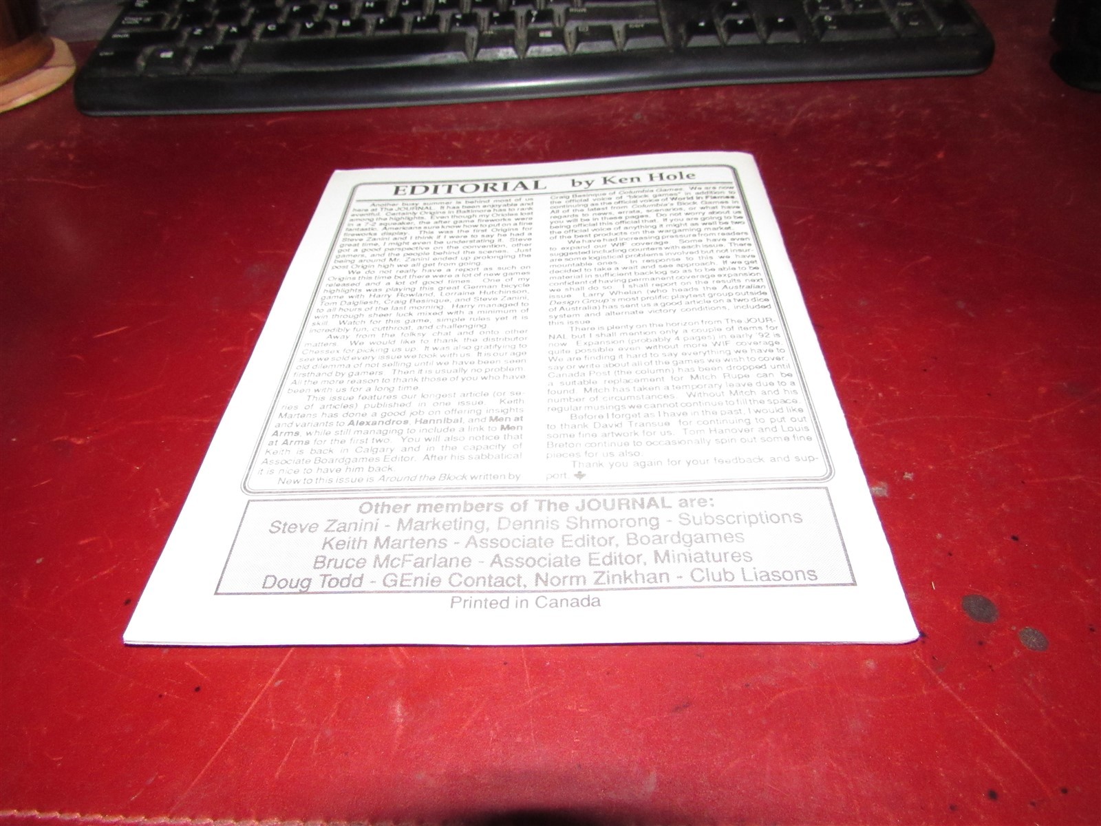 The Canadian Wargamers Journal: Summer 1991: Volume 5 Number 4: Issue #28