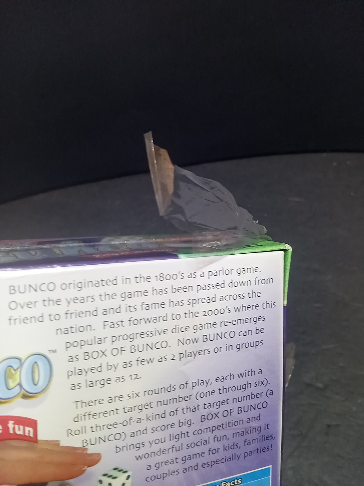 ❤️ The Official Box of Bunco Winning Moves 2003 Edition Sealed Box