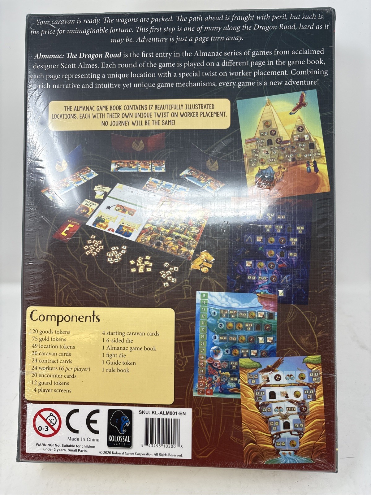 Almanac The Dragon Road Board Game by Scott Almes 2020 Factory Sealed