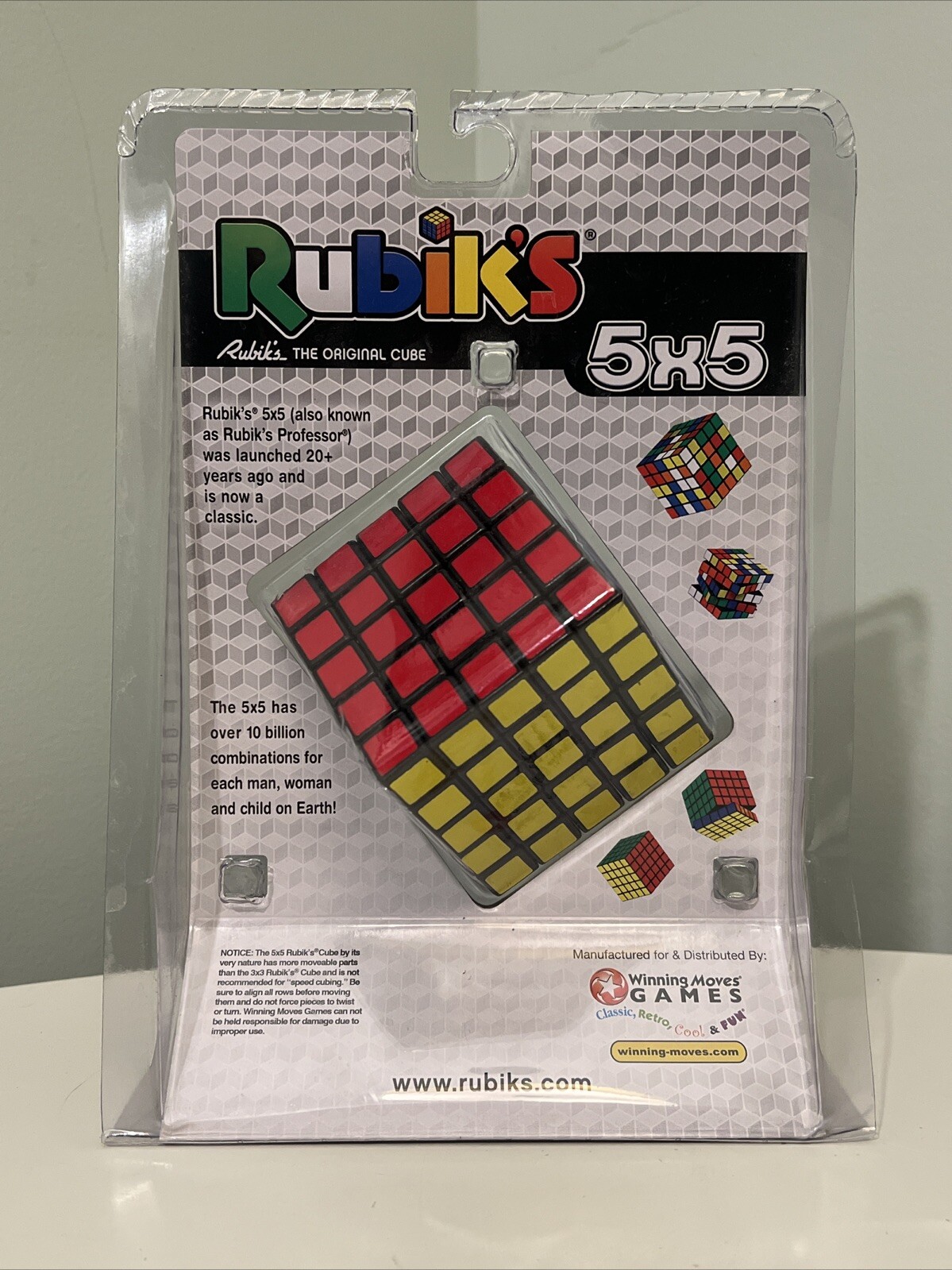 Rubik’s Cube – 5 x 5 Professor Cube Hasbro Puzzle Mind Game New!