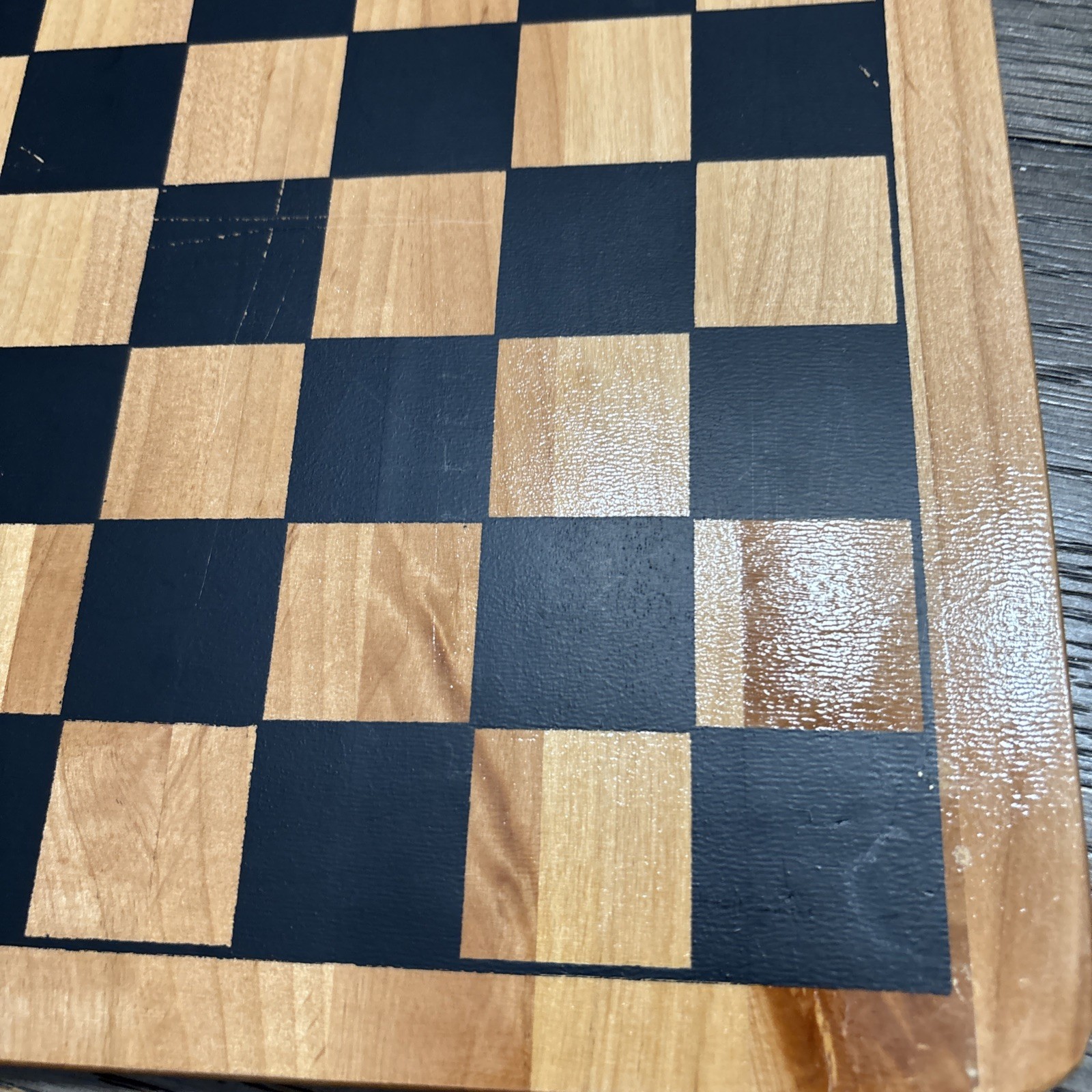 Vintage Reversible Check Board & Chinese Checker Board. 11.5” X 11.5”