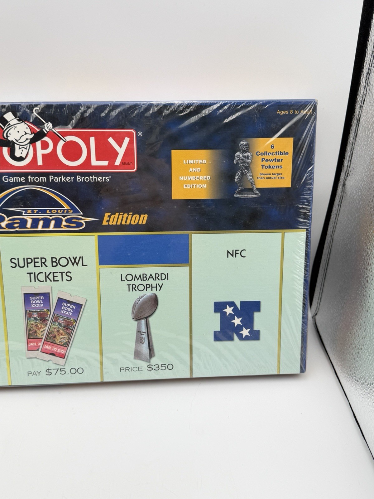 Sealed 2000 St Louis Rams Champions Edition Monopoly NFL Super Bowl XXXIV 34