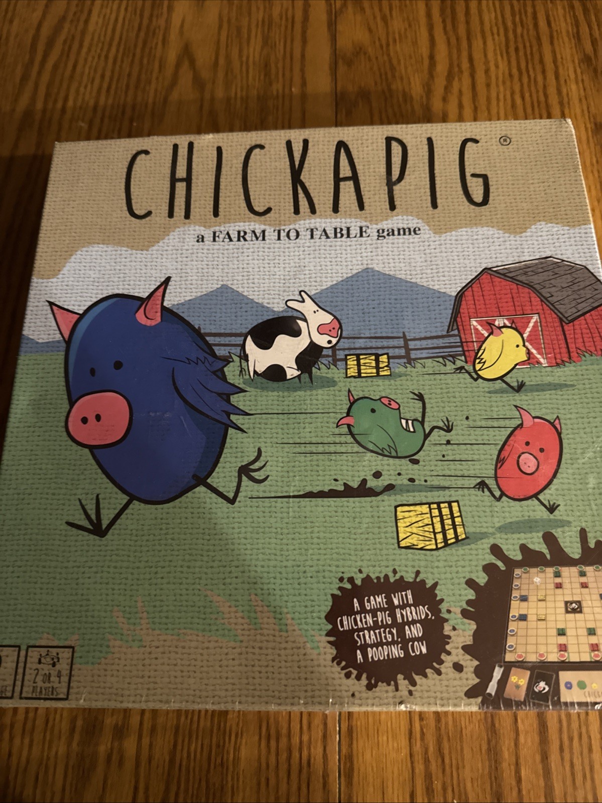 Chickapig Strategic Board Game Family Friendly Game For 2 or 4 Players with …