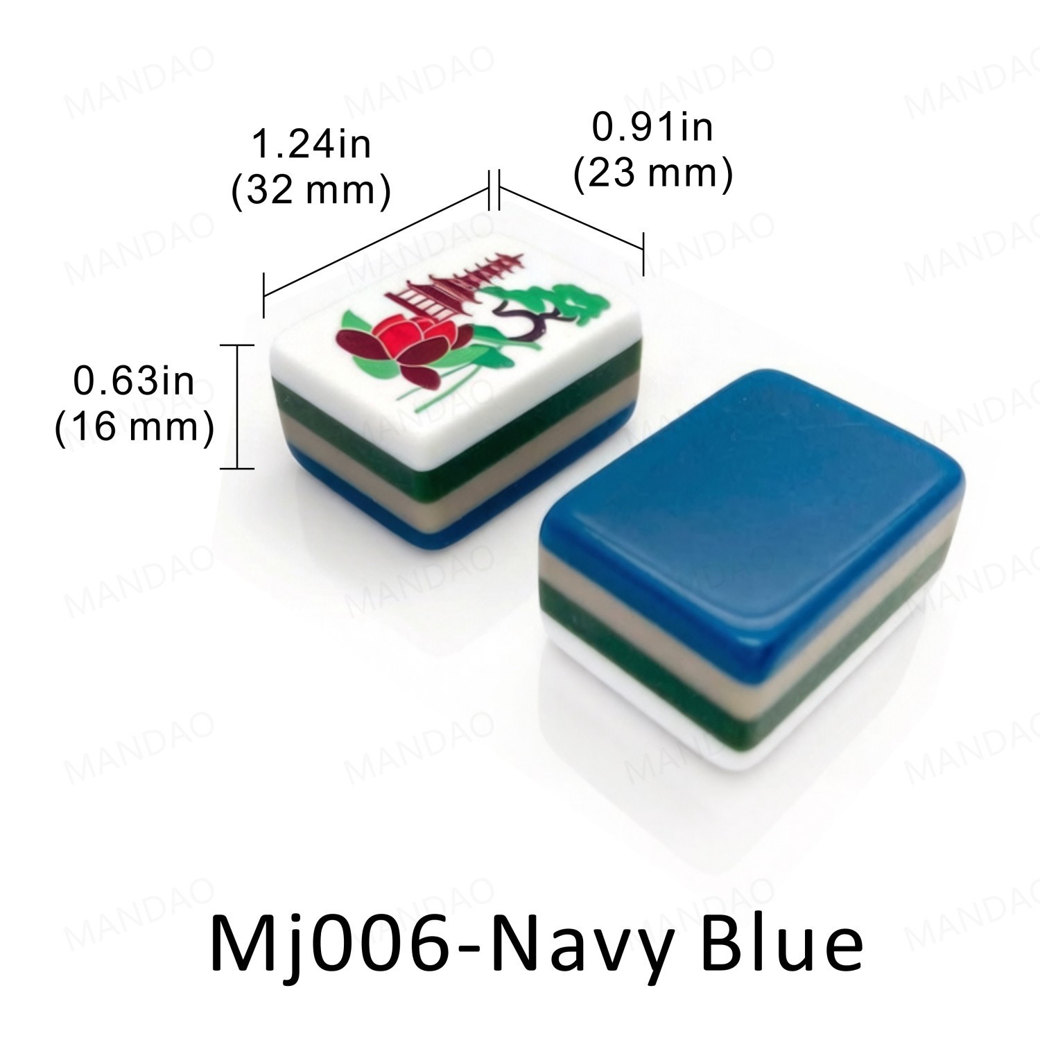 NEW! Vibrant Layered Mahjong Tiles – Full American Set 160Tiles-blue