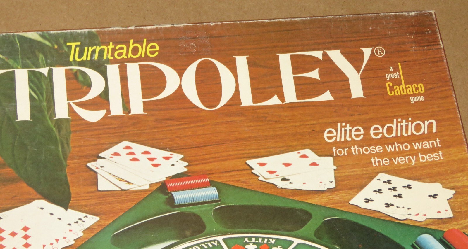 Vintage 1976 Cadaco Turntable TRIPOLEY Elite Edition Game No.255 – New Card Deck