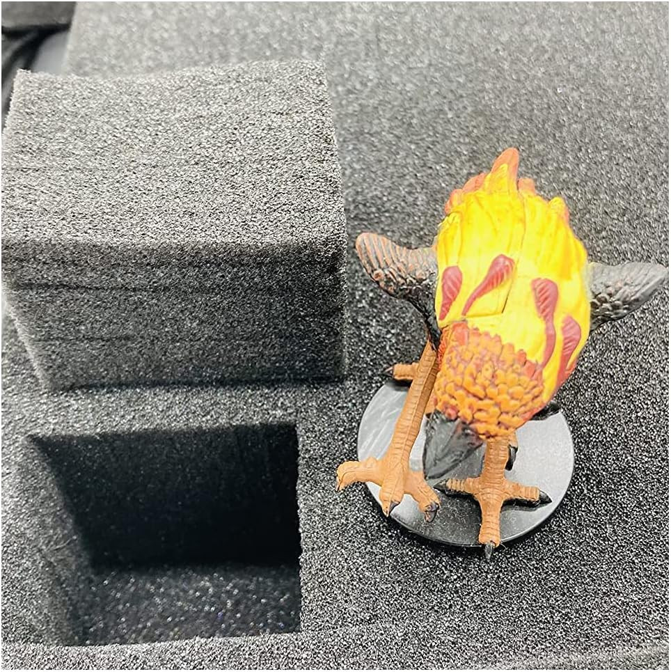 Gargoyle Miniature Carrying Case – 80 Foam Slots for 28Mm Storage – Dnd Case wit