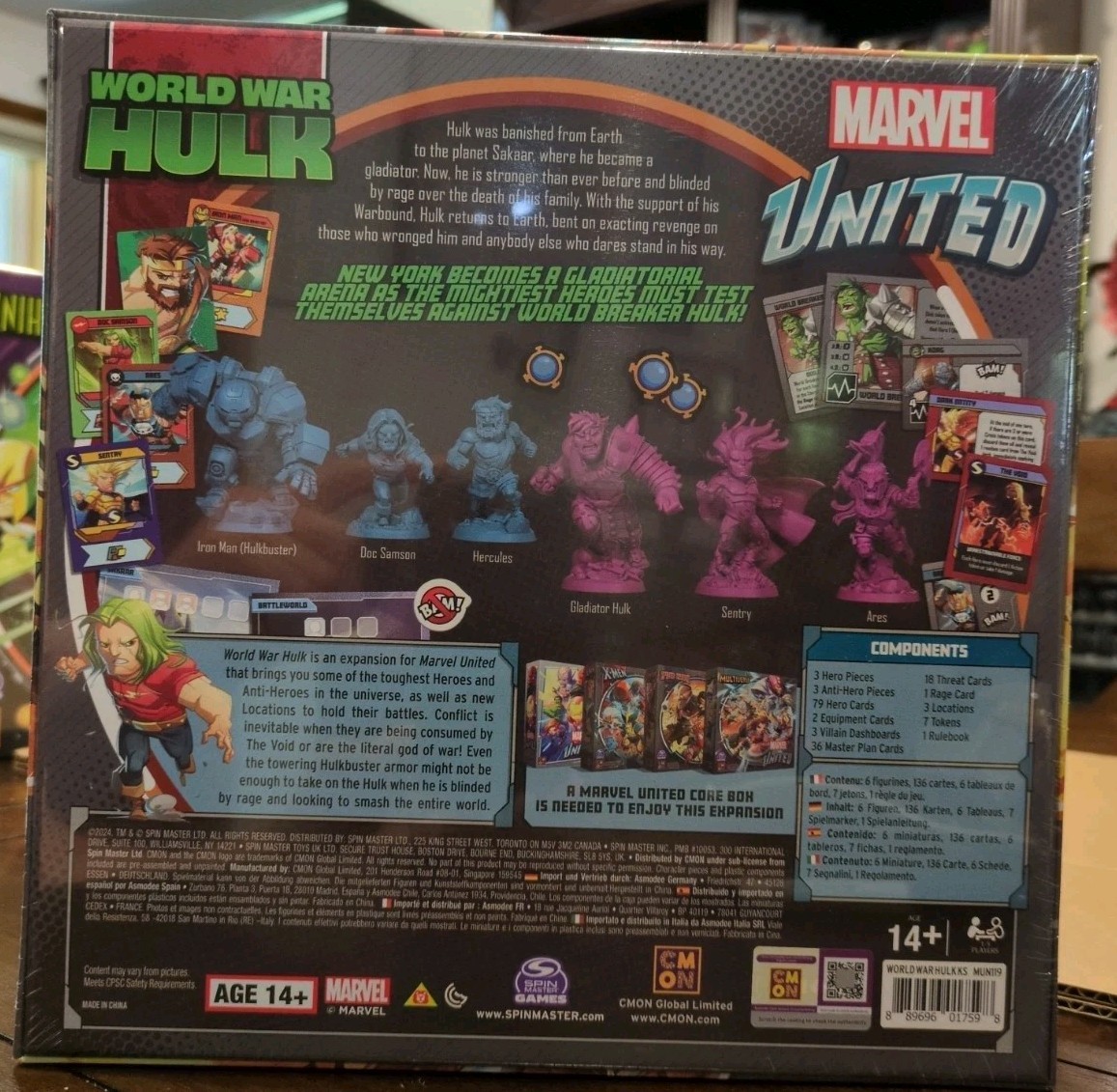 Marvel United Multiverse World War Hulk + Kickstarter Exclusive Doc Samson Hero