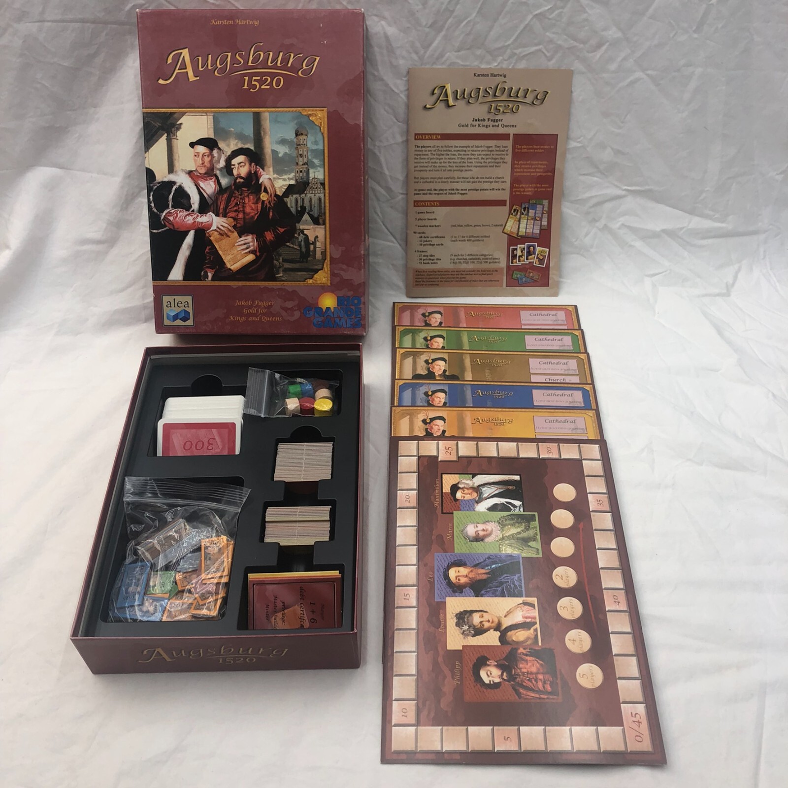 Augsburg 1520 Board Game Rio Grande Games Alea 2006