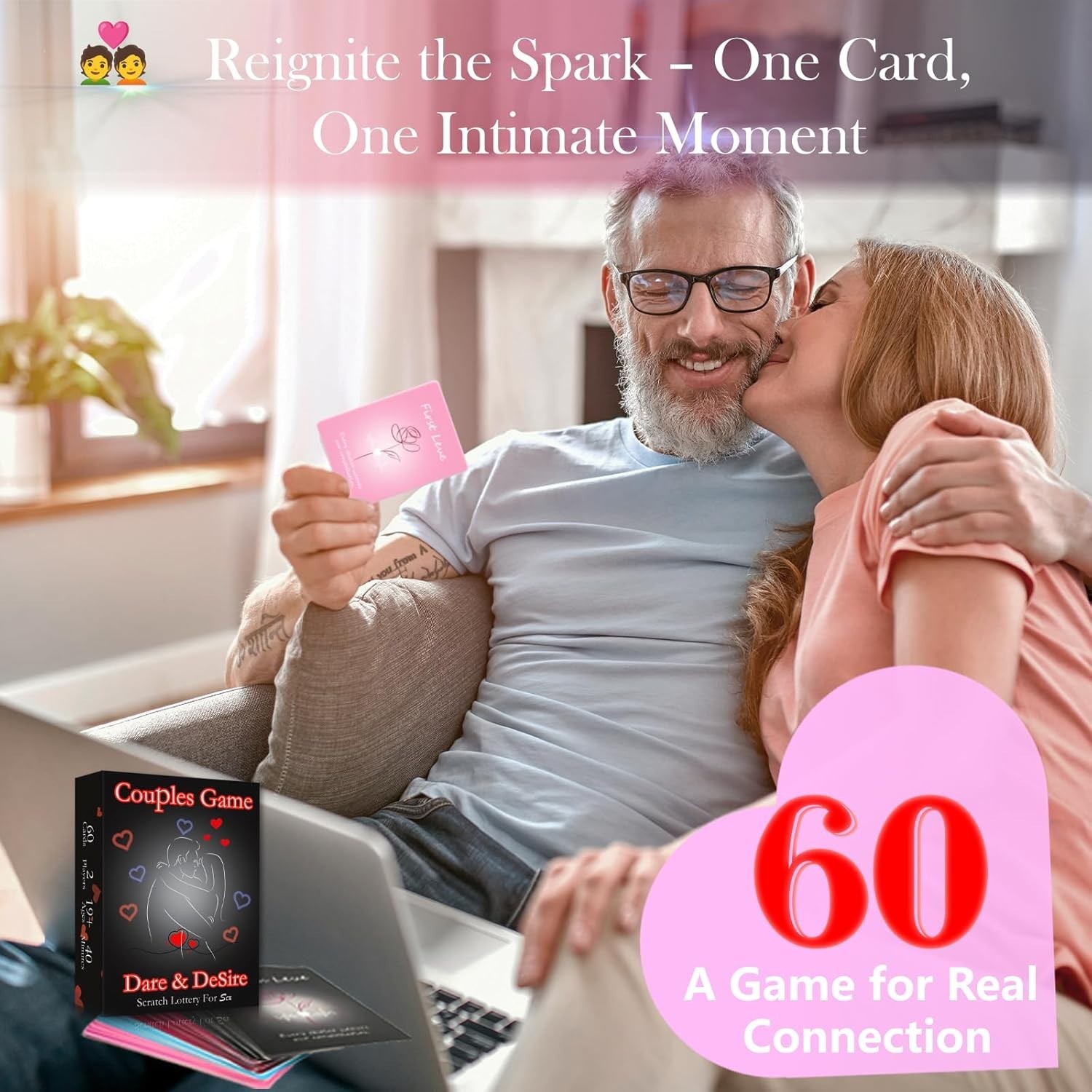 Couples Scratch-Off Card Game – 60 Romantic Date Night Ideas for Adults