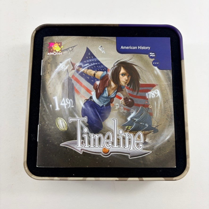 Timeline American History Card Game Asmodee Complete With Instructions