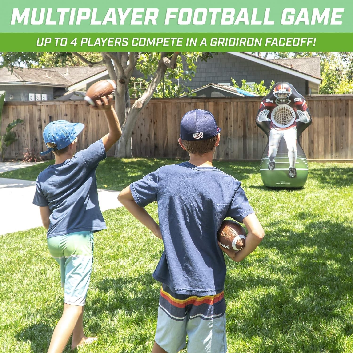 Gosports Inflataman Football Challenge: Inflatable Toss Game for Fun Parties