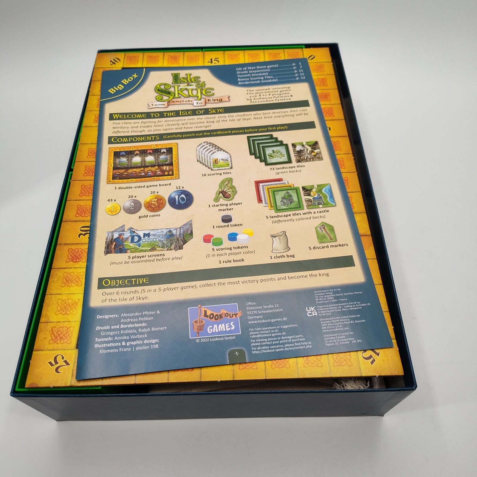 Isle Of Skye From Chieftain To King Board Game Big Box Edition COMPLETE!