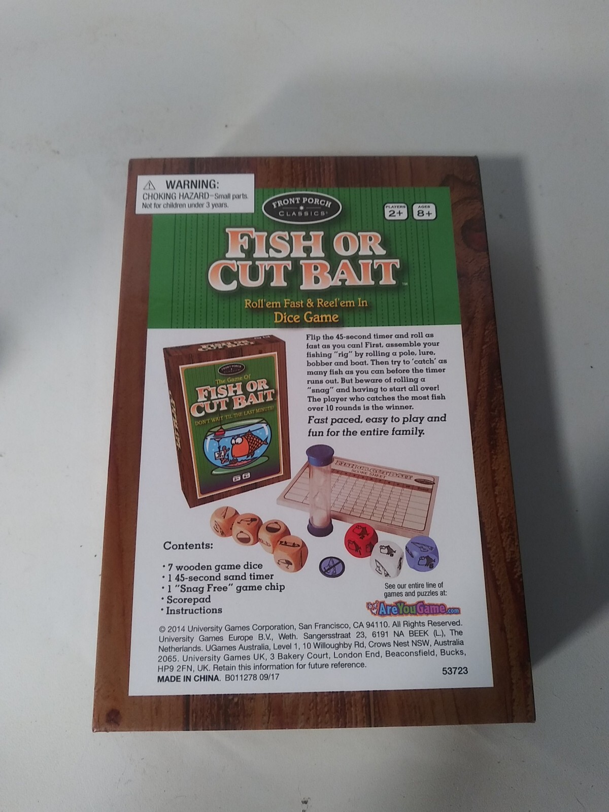Fish or Cut Bait Dice Game 2+ Players 8+ Years 2014 New.. Ships Fast