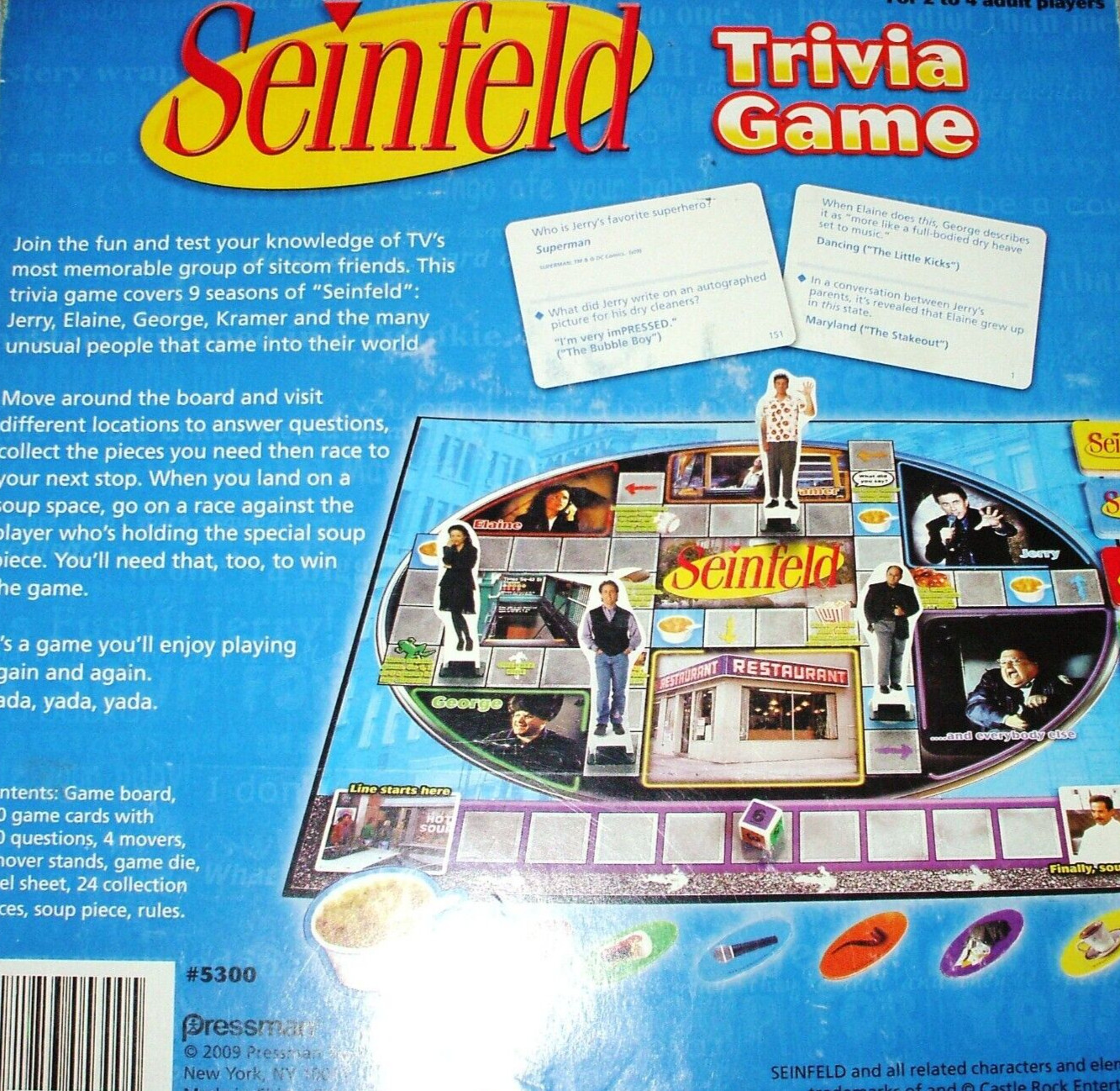 Seinfeld Trivia Board Game 2009 BRAND NEW & FACTORY SEALED! MAKES A PERFECT GIFT