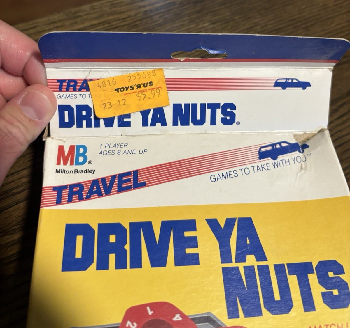 Drive Ya Nuts Vintage 1987 Milton Bradley Puzzle Travel Game Brain Teaser Box