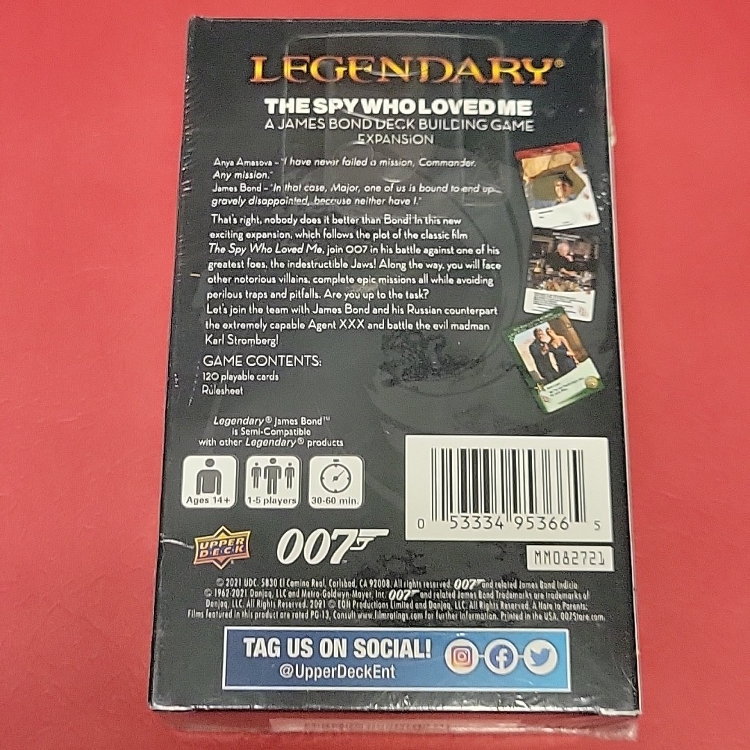 Legendary 007 James Bond Spy Who Loved Me Deck-Building Game Expansion Upper NEW