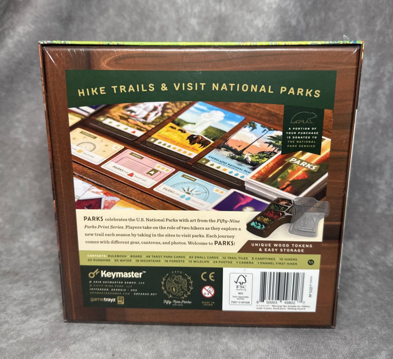 Parks Keymaster Games KYM0501 Board Game 1st Edition 59 Parks OOP
