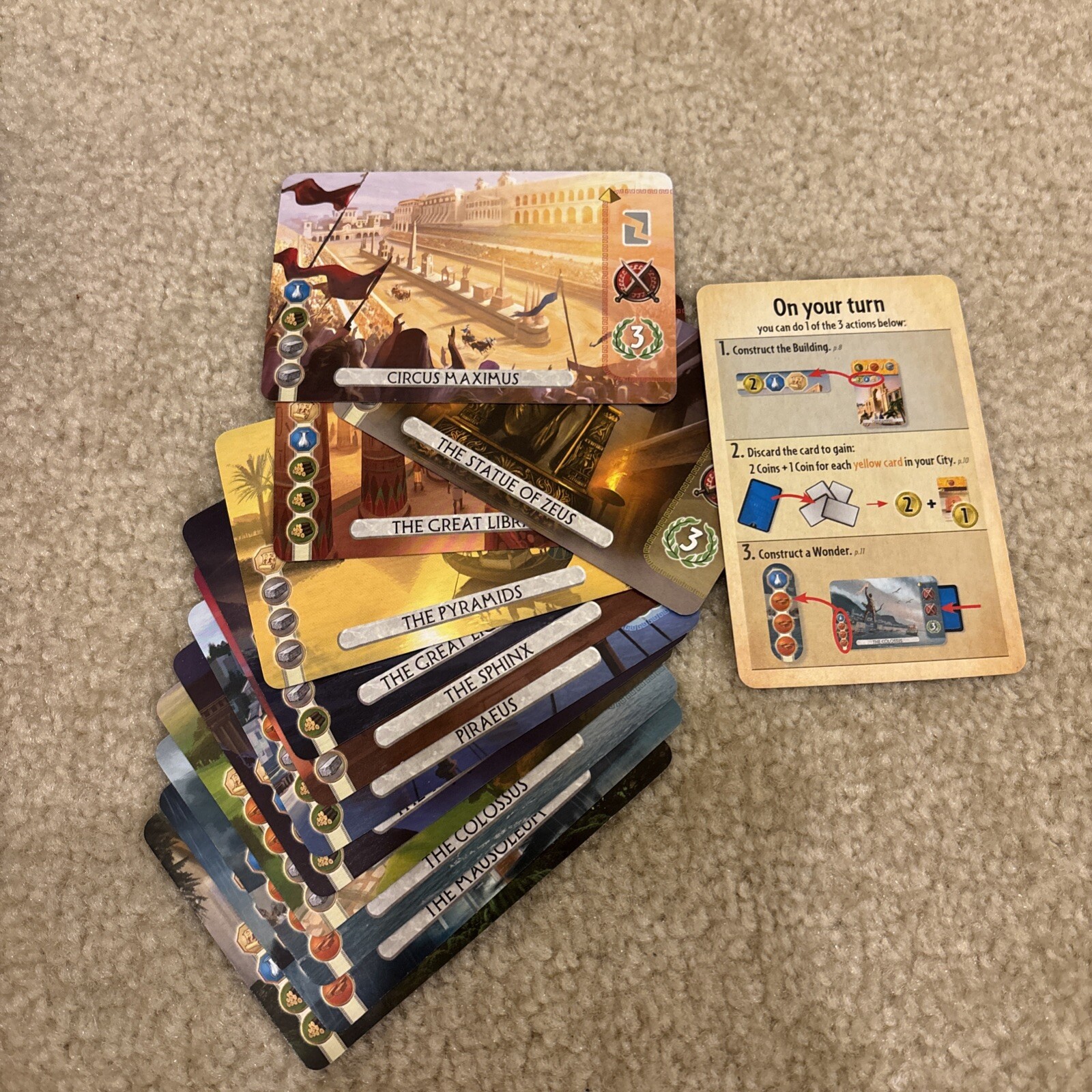7 Wonders Duel Board Game Complete Repos Production 2015