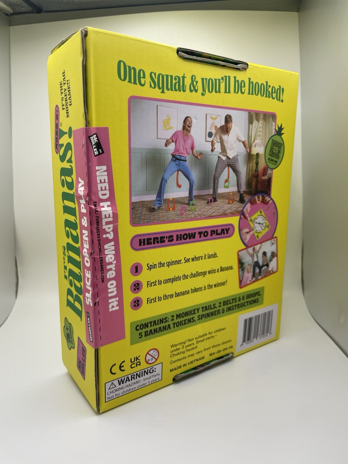 It’s Bananas! The Monkey Tail Game Age 6+ Kids Party Sealed