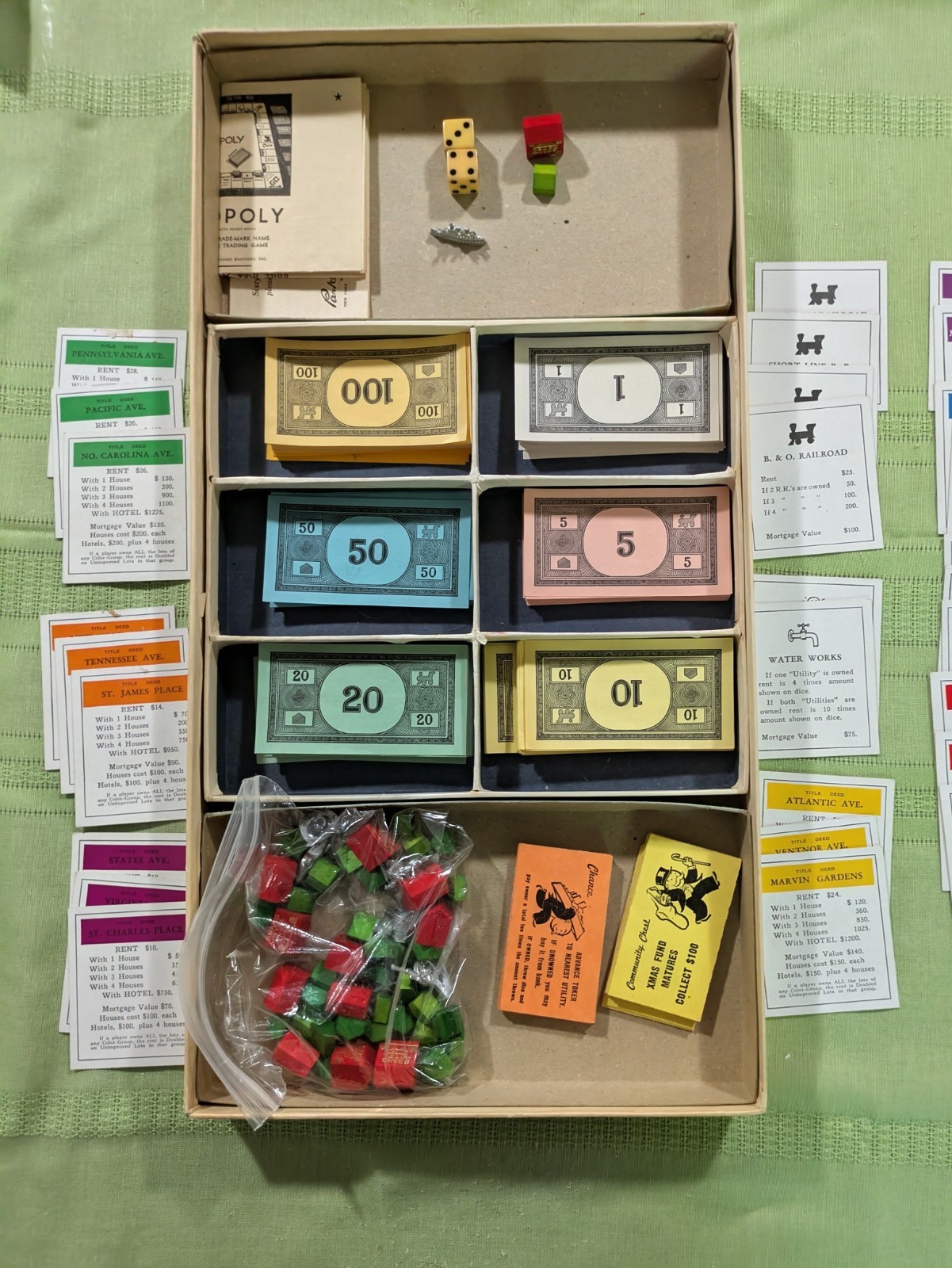 Vintage No. 9 White Box Edition Monopoly