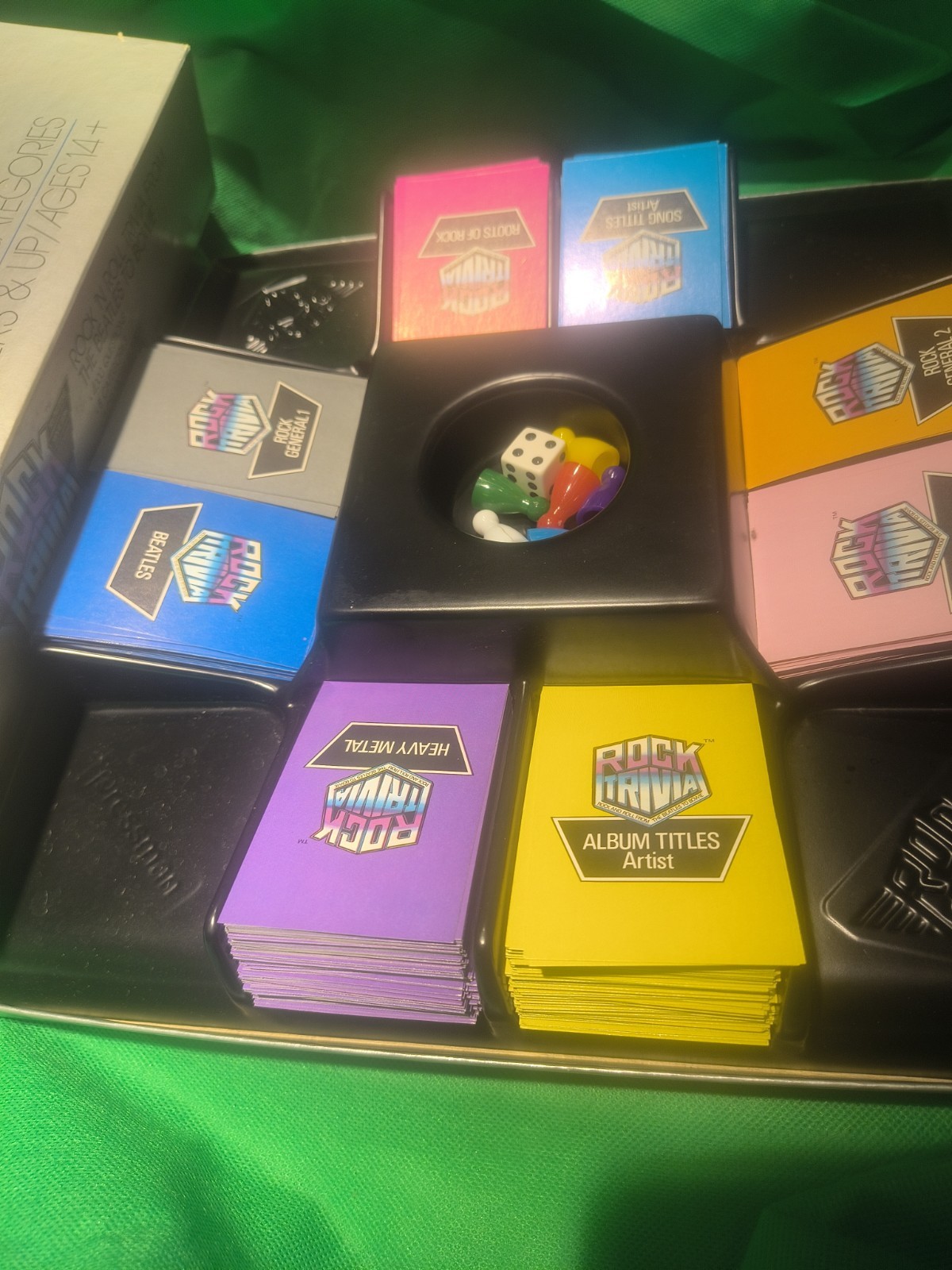 Vtg Rock Trivia Board Game Pressman 1984 Rock And Roll From The Beatles COMPLETE