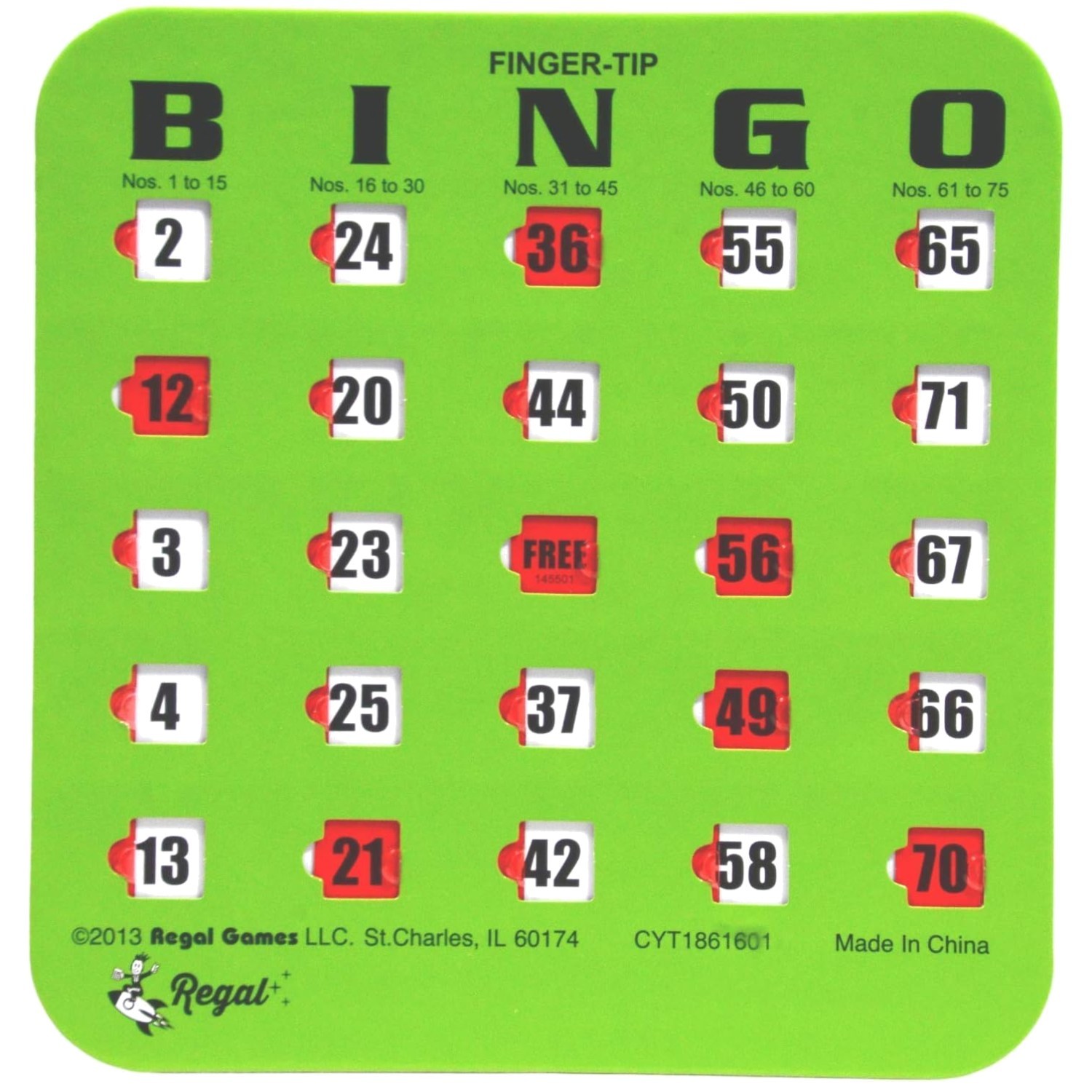 Travel-Ready Bingo Game Cards – Large Print, 25 Pack