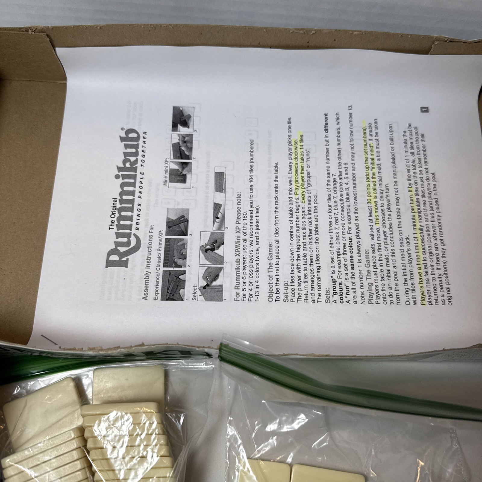 1990 Rummikub Classic Edition – The Original Rummy Tile Game for Ages 8 & Up