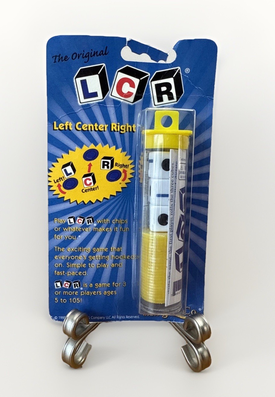 LCR Left Center Right Dice Game Original Red Chips New Sealed