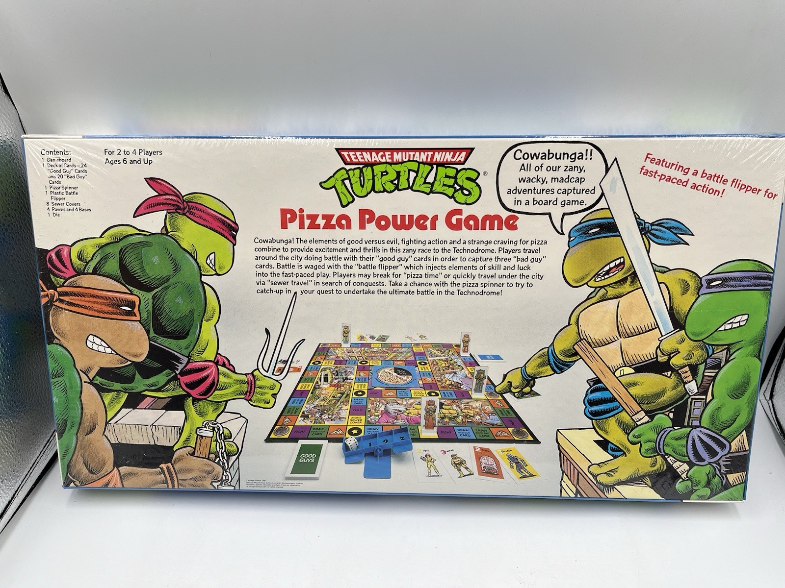 1987 TMNT Teenage Mutant Ninja Turtles Pizza Power Board – SEALED MINT Condition