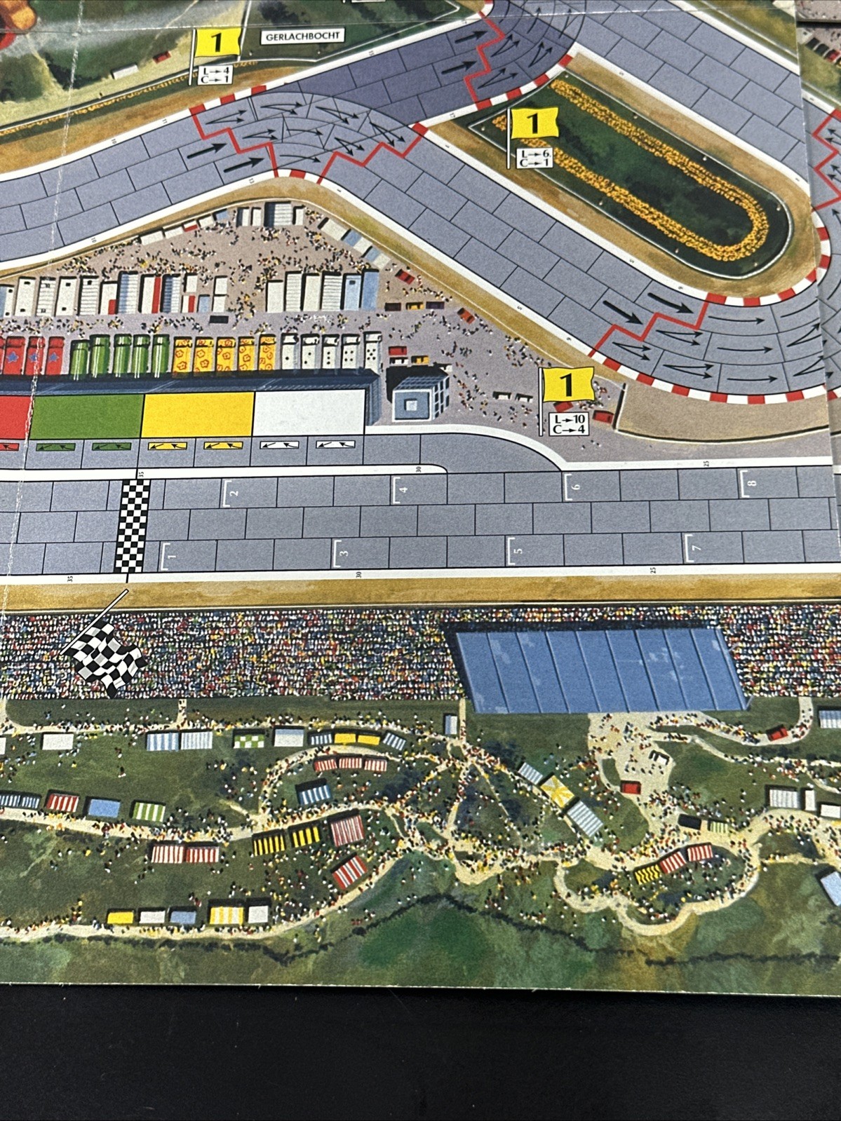 FORMULA DE Map Track Base Game Boards MONACO/ZANDVOORT #1 Nederland Circuits 1/2