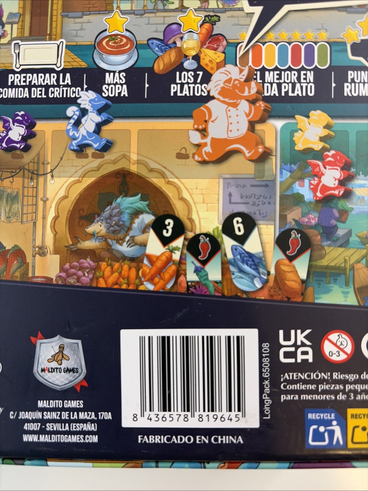 Critter Kitchen Board Game by Cardboard Alchemy New Sealed Spanish Language