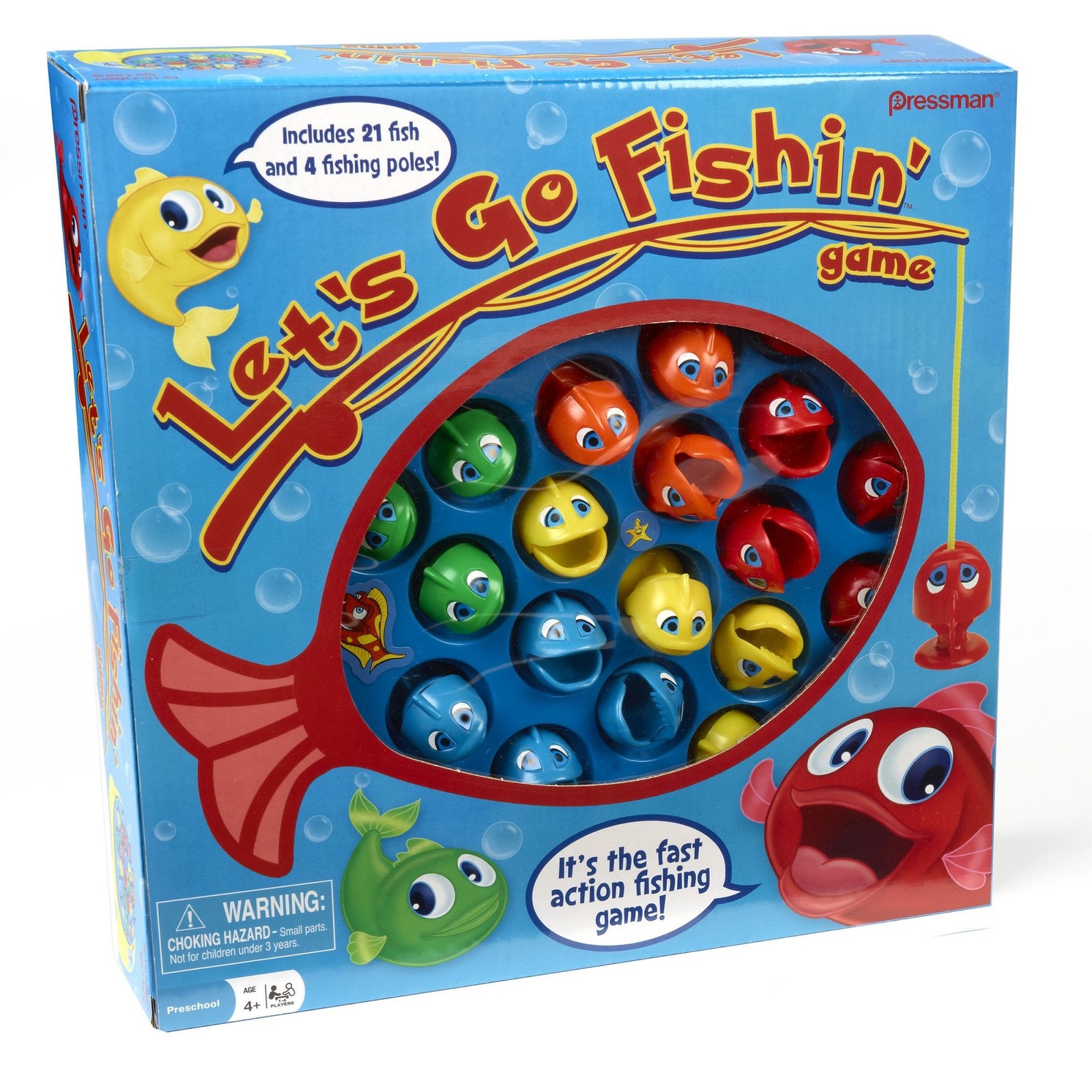 Let’s Go Fishin’ Game by Pressman – The Original One Size, Multicolor