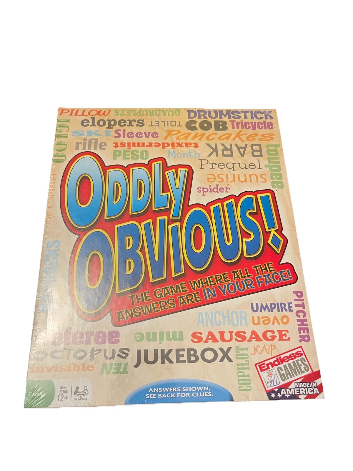 Oddly Obvious! Party Game -Endless Games Answers All In Your Face!