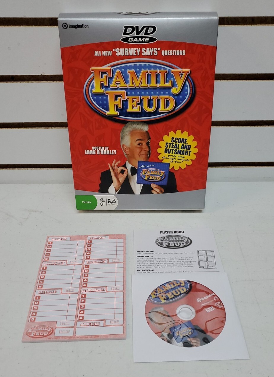 Lot Of 3 DVD Edition Games: The Match Game, Family Feud, & Nick Trivia Challenge