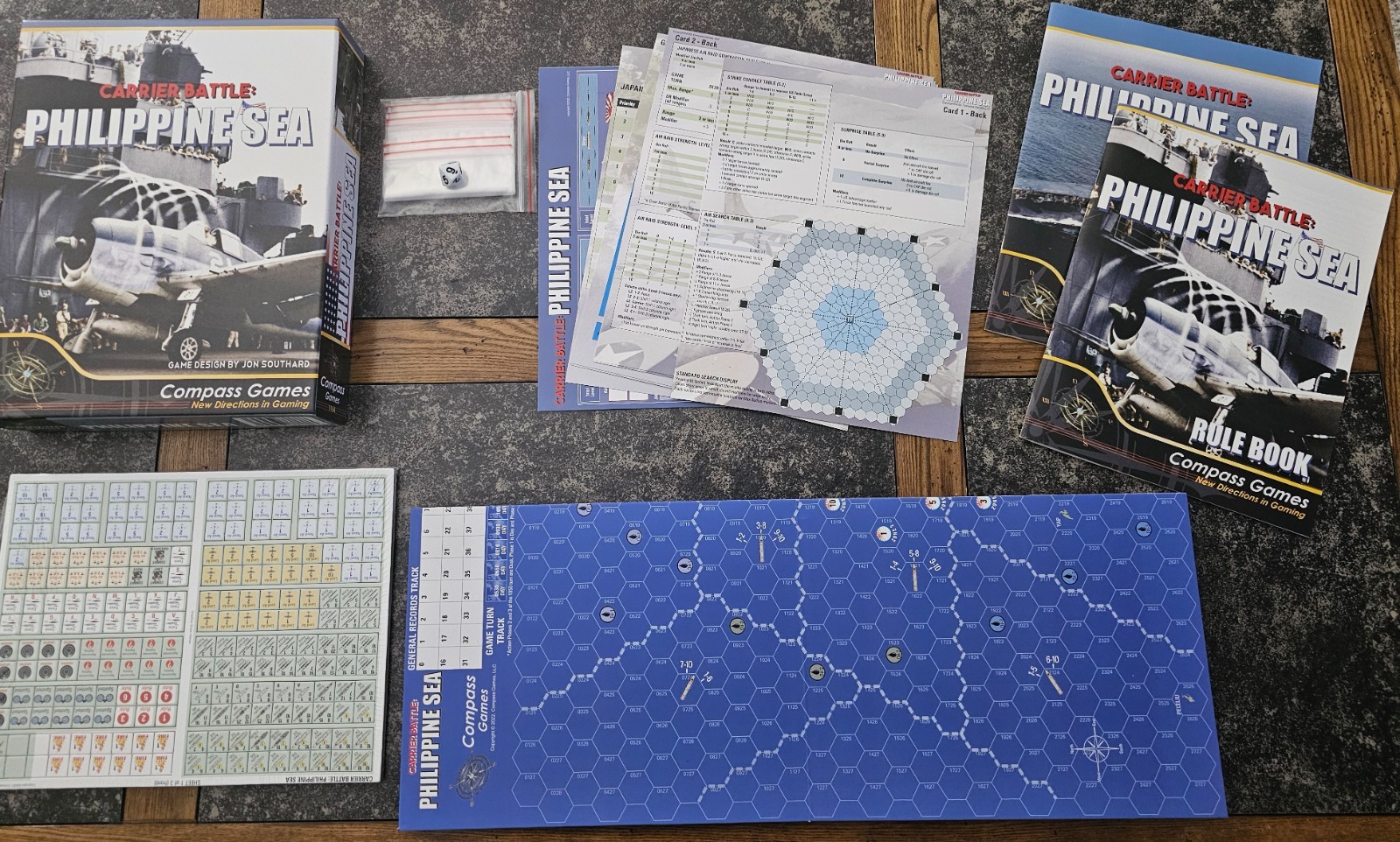 Carrier Battle: Philippine Sea. Open but not used. Counters are unpunched.